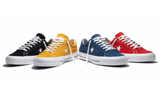 Converse có râu với da lộn lông một ngôi sao