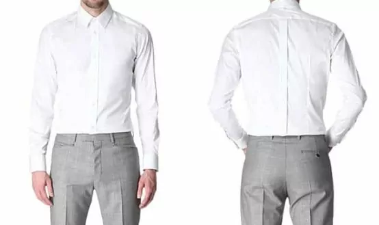 HUNTER GATHER Stretch-poplin tailored-fit single-cuff shirt