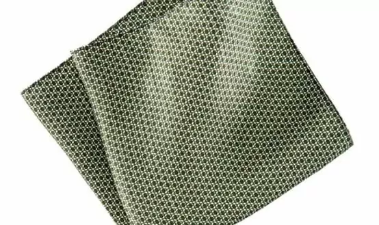 H&M Dark Green Silk Handkerchief