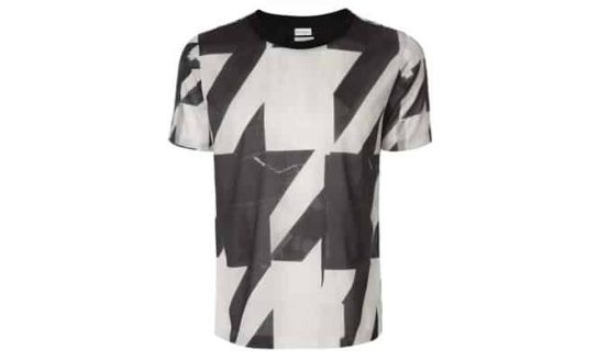 Paul Smith T-Shirts - Black And White Houndstooth Print T-Shirt