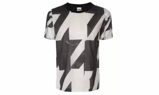 Paul Smith T-Shirts - Black And White Houndstooth Print T-Shirt