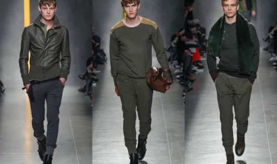 Bottega Veneta AW14 Menswear Runways - Green Colour Trend